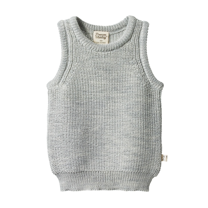 Nature Baby Merino Knit Vest 2-3Y